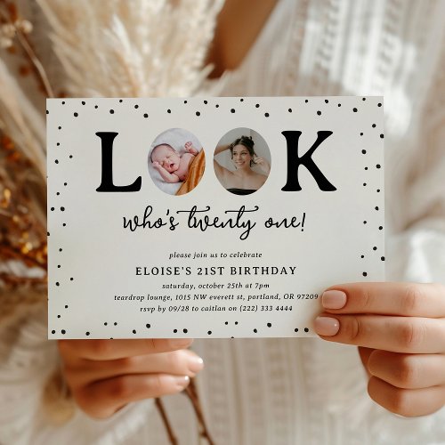 Fun Look's Who's 21' 2 x photo 21st Birthday