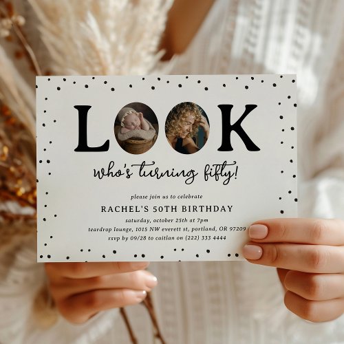 Fun Look's Who's 50' 2 x photo 50th Birthday
