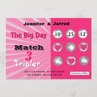 Fun Lotto Scratch Off Wedding Announcement