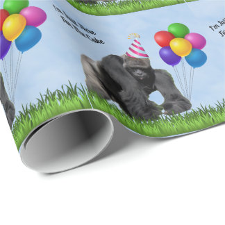 Fun Loving Birthday Gorilla - Wrapping Paper Roll