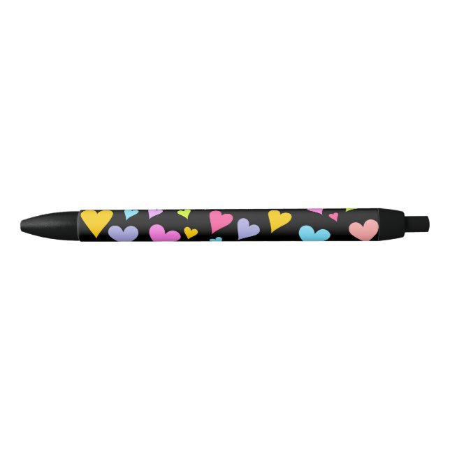 Fun, Loving, Colorful Hearts Pattern Pen (Front)