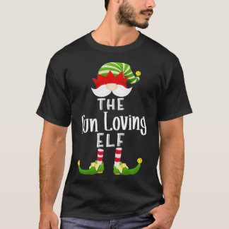 Fun Loving Elf Group Christmas Funny Pajama Party T-Shirt