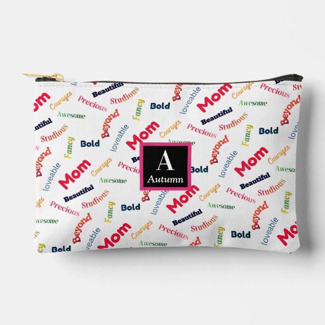 Fun-loving Mom Cosmetic Accessory Pouch (Front)