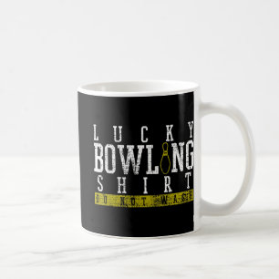Fun Lucky Bowling Shirt Player Bowlers Pin Gift Coffee Mug