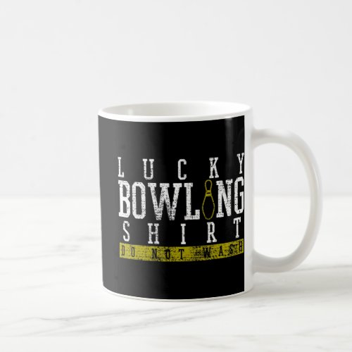 Fun Lucky Bowling Shirt Player Bowlers Pin Gift  Coffee Mug