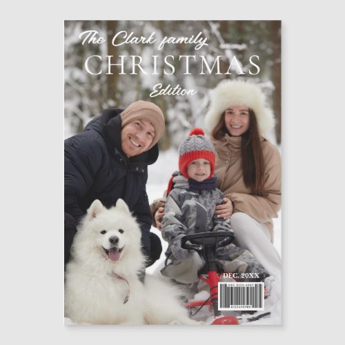Fun Magazine Cover Style Christmas Photo