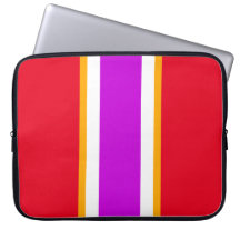 Fun Magenta Pink White Orange Red Racing Stripes