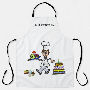 Fun Male Pastry Chef Apron