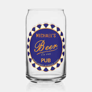 Fun Man Cave Beer Bottle Cap Beer Can Glasses 