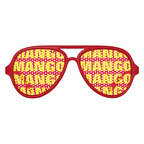 Fun mango fruit obsession party shades sunglasses