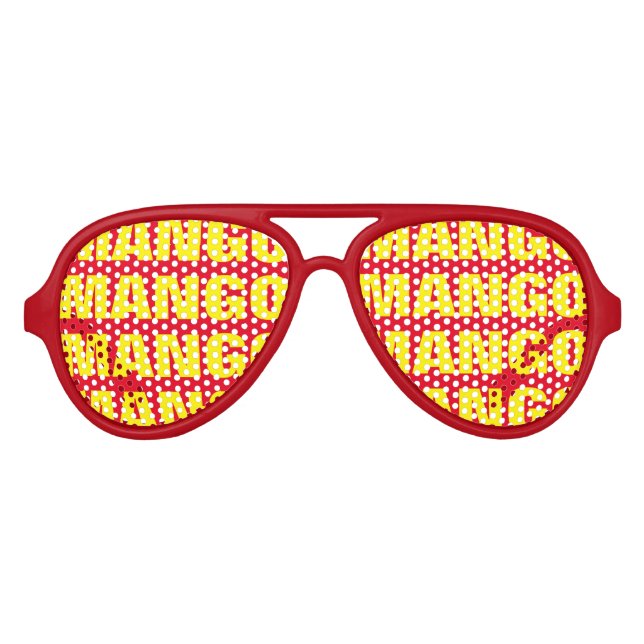 Fun mango fruit obsession party shades sunglasses (Front)
