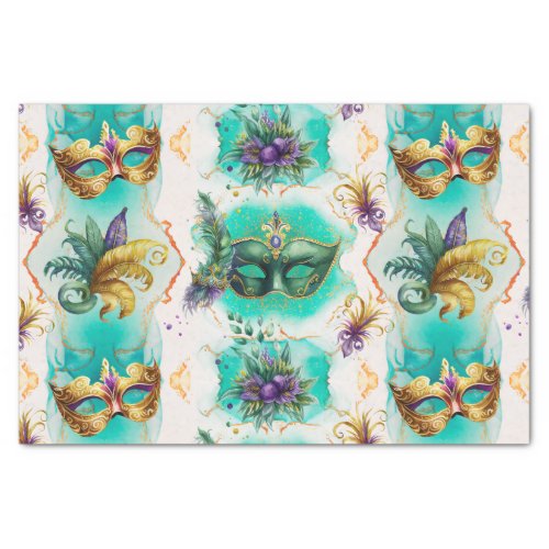 Fun Mardi Gras Masks Tissue Paper