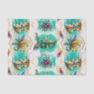 Fun Mardi Gras Masks Tissue Paper