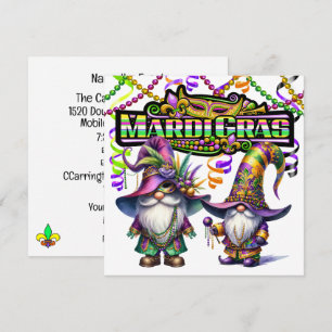 Fun Mardi Gras Masquerade Party Invitation