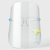 Fun Margarita Cocktail Tropical Drinks Face Shield (Front)
