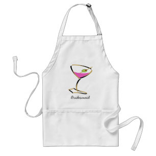 fun martini gold adult apron