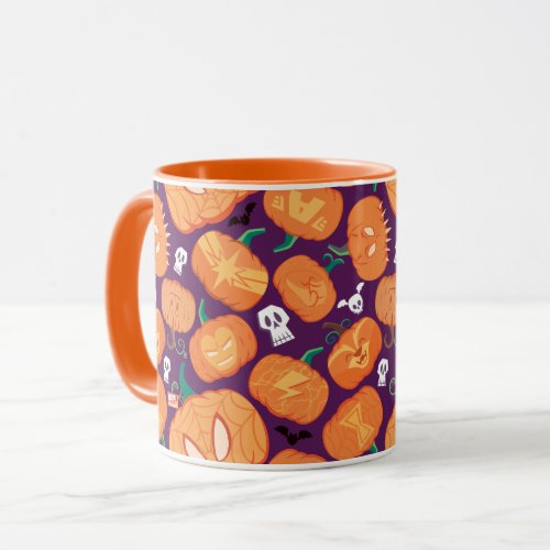 Fun Marvel Jack_o_Lantern Pattern Mug