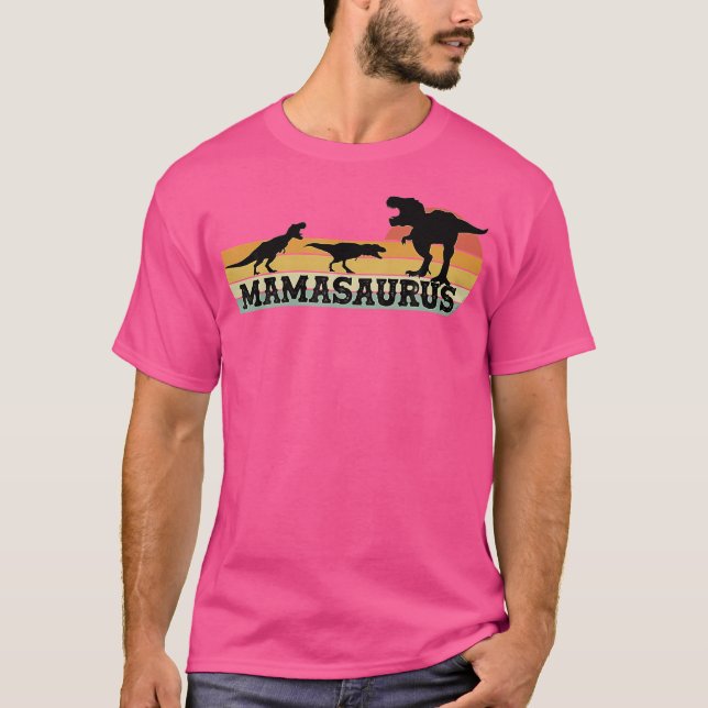 Fun Matching Family Mamasaurus T-Rex For Mom - Mot T-Shirt (Front)