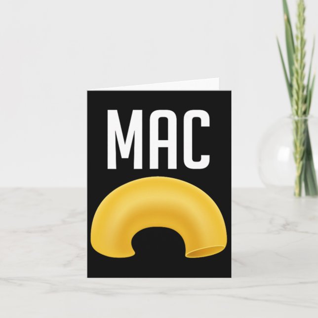 Fun Matching Macaroni And Cheese Halloween Costume Card (Front)