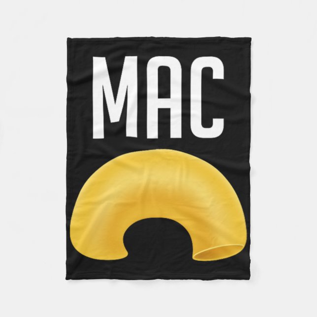 Fun Matching Macaroni And Cheese Halloween Costume Fleece Blanket (Front)