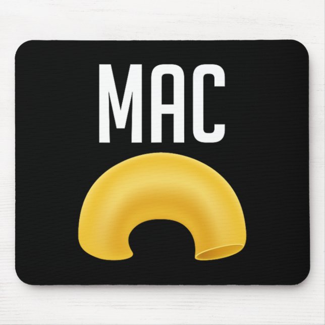 Fun Matching Macaroni and Cheese Halloween Costume Mouse Pad (Front)