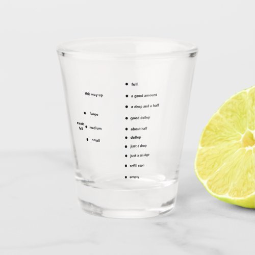 fun measuring line shot glass