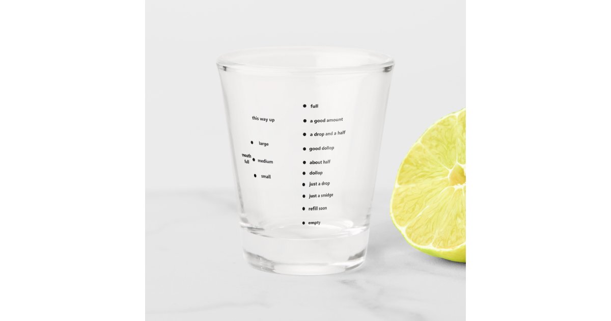 fun measuring line shot glass