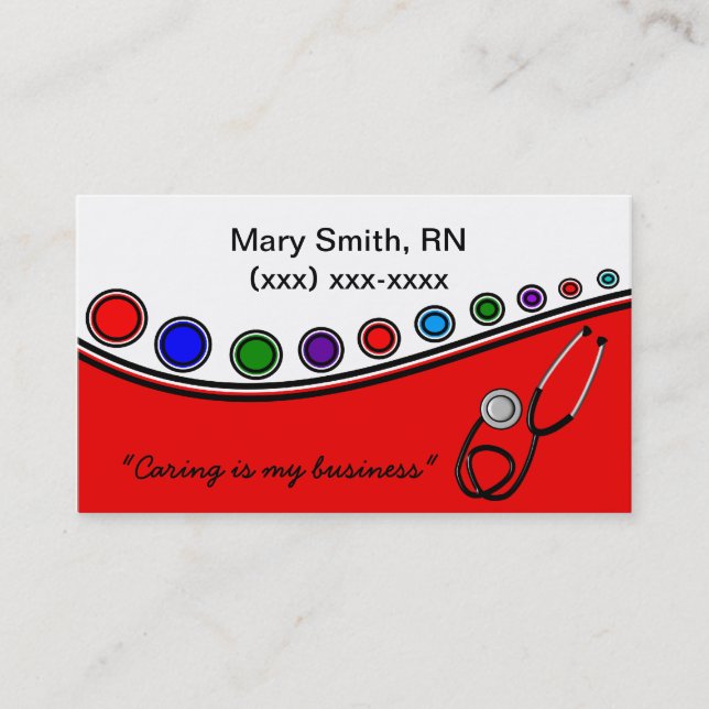 Fun Medical Business Cards (Front)