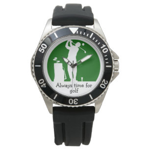 Fun Men's Masculine Golf Theme Watch