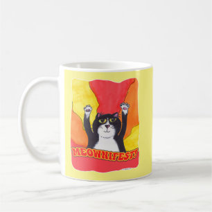 Fun Meownifest Epic Cat Praise Statement  Coffee Mug
