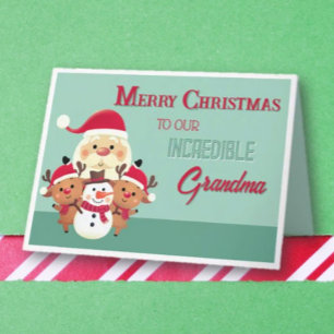 Fun! Merry Christmas Grandma Card