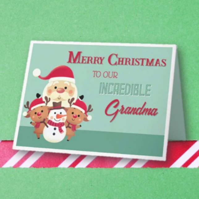 Fun! Merry Christmas Grandma  Card (Creator Uploaded)