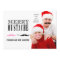 Fun Merry Christmas Mustache Photo Card Newlyweds