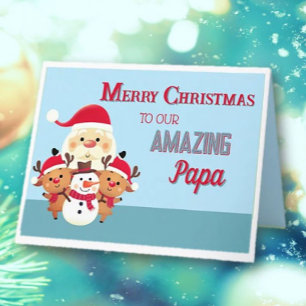 Fun! Merry Christmas Papa Card
