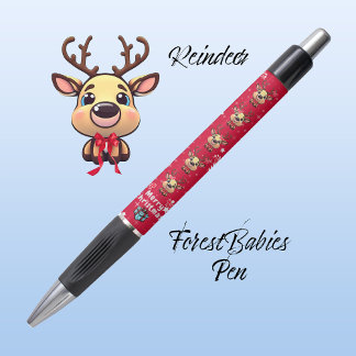 Fun Merry Christmas Reindeer Xmas Deer Red 🦌✨ Pen