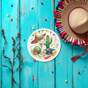 Fun Mexican-Themed Fiesta Grad Classic Round Sticker
