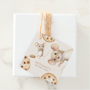 Fun Mice Cookies Any Age Birthday Party Thanks Favor Tags