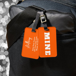 Fun MINE Personalized Luggage Tag