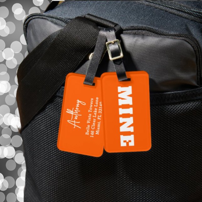 Fun MINE Personalized Luggage Tag (Creator Uploaded)