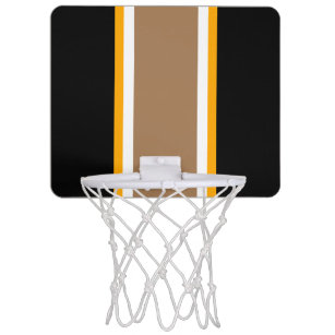 Sports Clipart: Large Black Bold Basketball Hoop and Back 