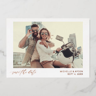 Fun Mod Instant Photo Save the Date Foil Invitation