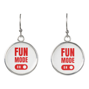 fun mode on earrings