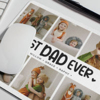 Fun Modern 'BEST DAD EVER' 6 Photo