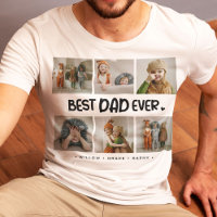 Fun Modern 'BEST DAD EVER' 6 Photo