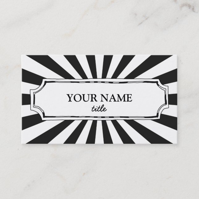 Fun & Modern Business Card (Front)