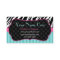 Fun, Modern, Colorful Zebra.  Blue, Pink & Black