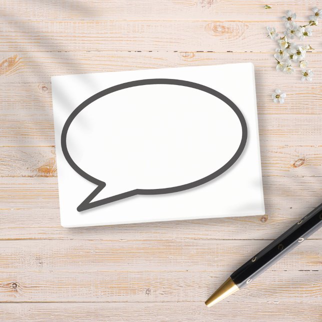 Fun Modern Comic Book Speech Bubble Post-it Notes (Creator Uploaded)