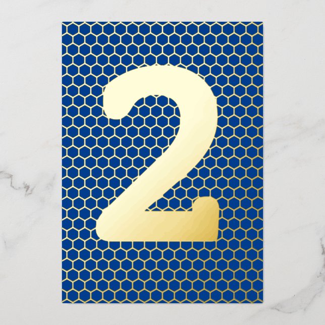 Fun Modern Custom Gold Pressed Birthday Foil Invit Foil Invitation (Front)