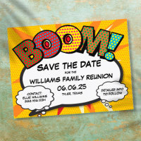 Fun Modern Family Reunion Party Save the Date