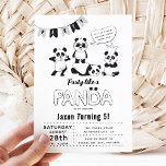 Fun Modern 'Party Like a Panda' Kids Birthday  Invitation<br><div class="desc">Let's Party Like a Panda and step into the world of adorable pandas with this trendy Panda Kids Birthday Invitation. Featuring black, white, and gray illustrations, this invite is perfect for any celebration. With its customizable templates, you can add your personalized touches for a party that's sure to be unforgettable!...</div>